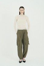 CLANE LOW WAIST POCKET CARGO PANTS