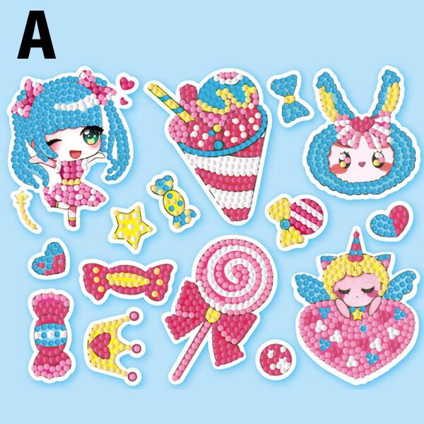 シールタイプ セット ダイヤモンドアート キット プリンセス 女の子