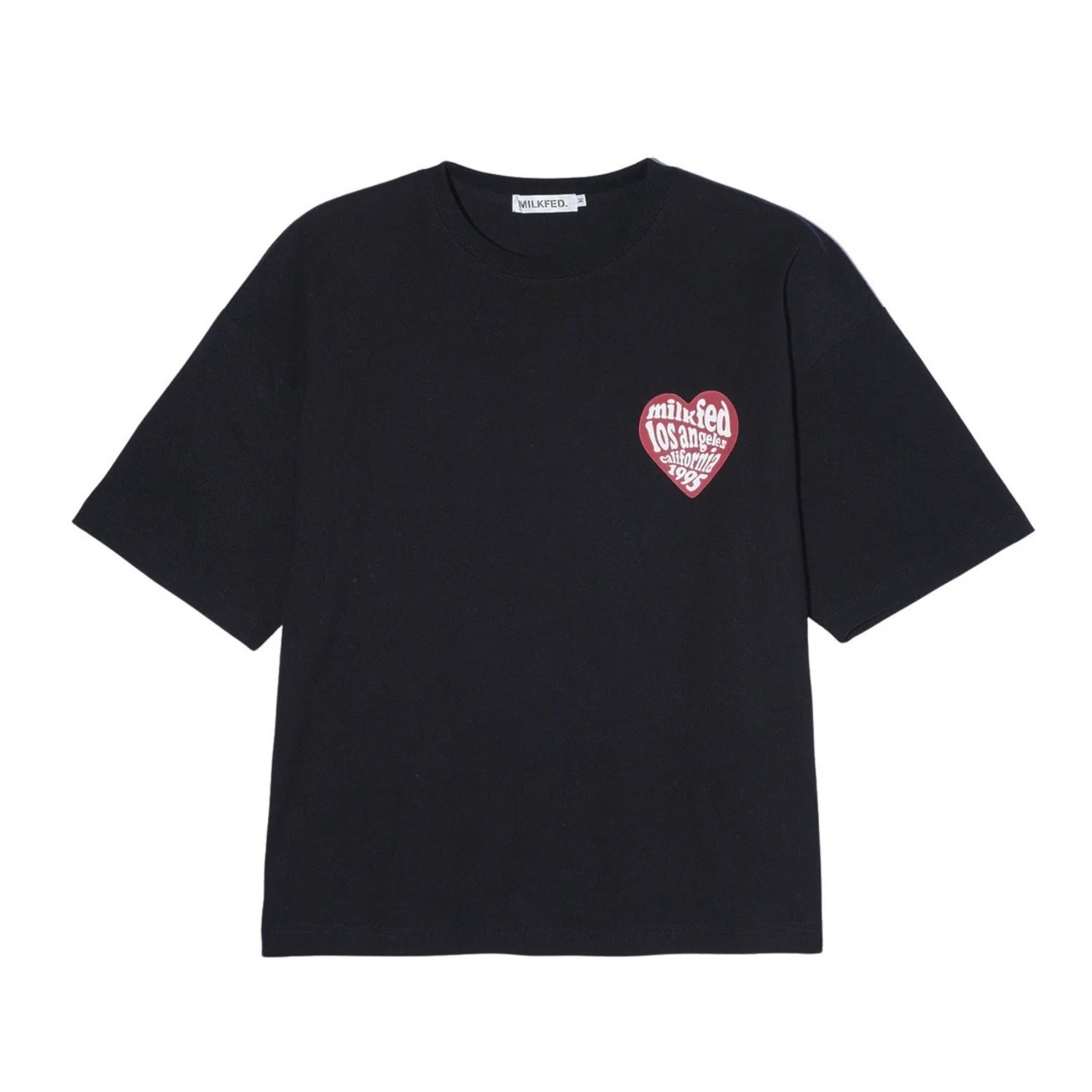 【MILKFED. 】HEART LOGO WIDE S/S TEE【ミルクフェド】