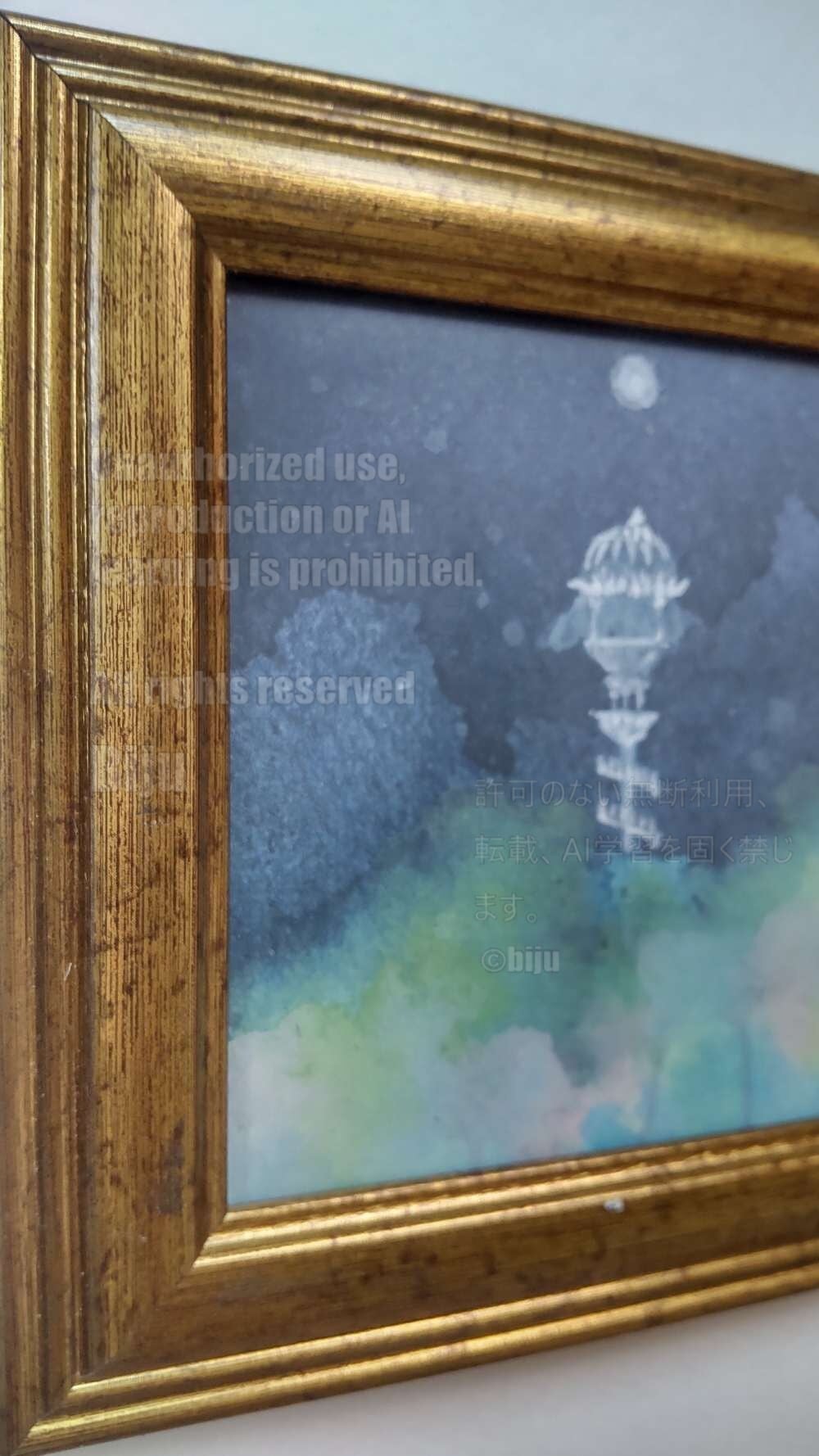 original handmade painting【The Royal Castle Above the Cloud