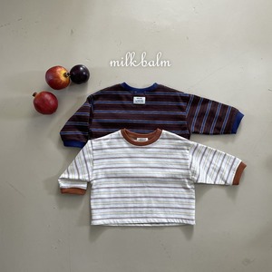 【ノベルティ&送料無料】Jerry Striped T / milk balm
