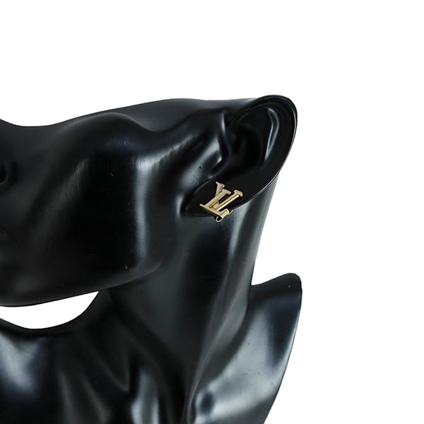New LOUIS VUITTON ルイヴィトン ピアス LV アイコニック エナメル