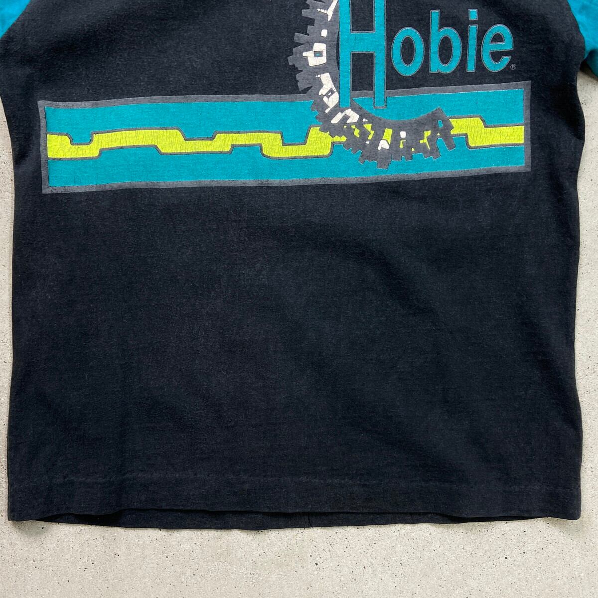 80年代~90年代 USA製 HOBIE グラフィック ワンポイントロゴ ロングT