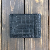 クロコダイル 無双 マネークリップ ブラック × カーディナルレッド