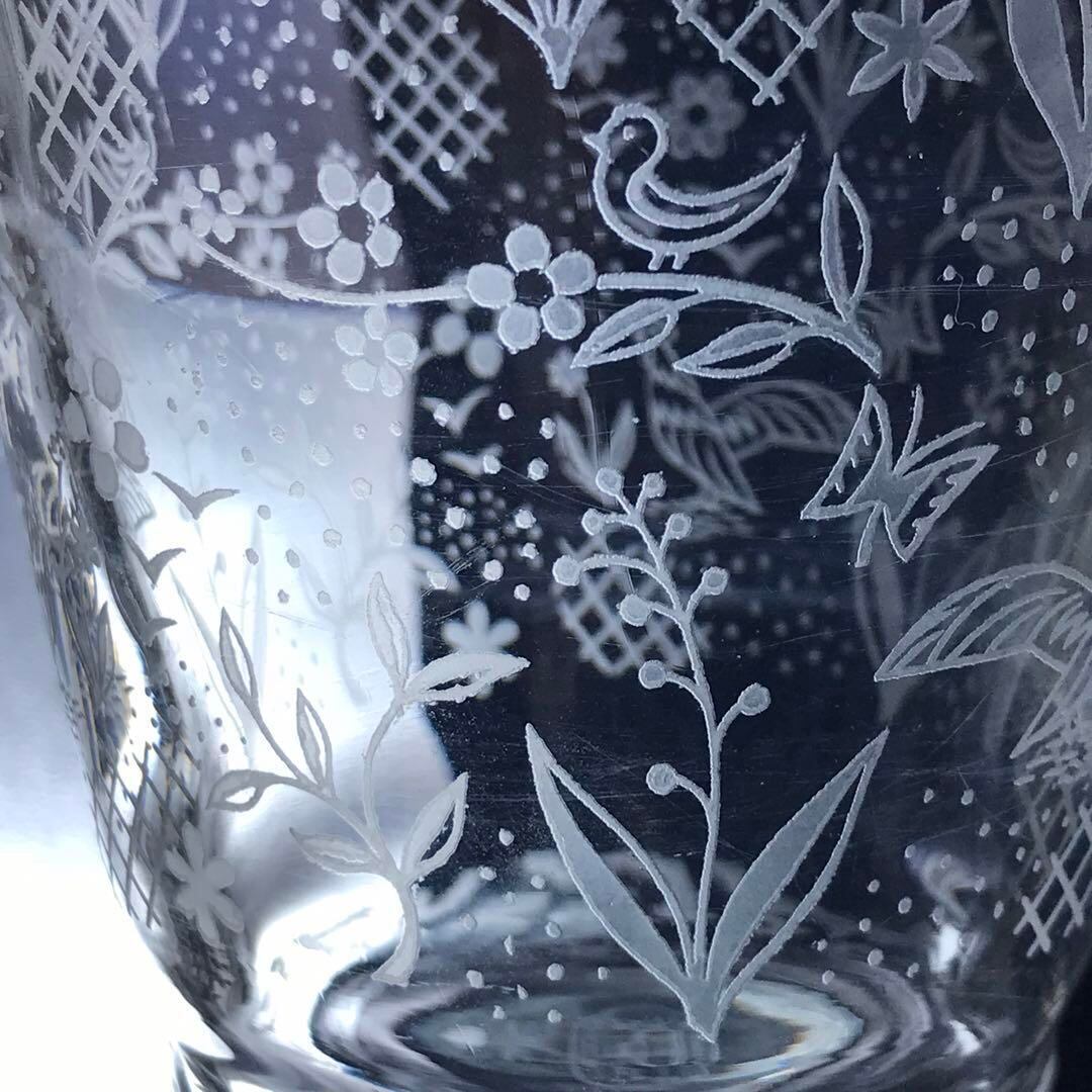 可愛らしい♡模様オールドバカラBaccarat花瓶 フラワーベース