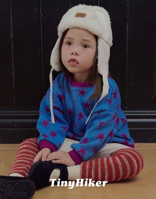 〚予約〛Stargram knit man to man <kids>