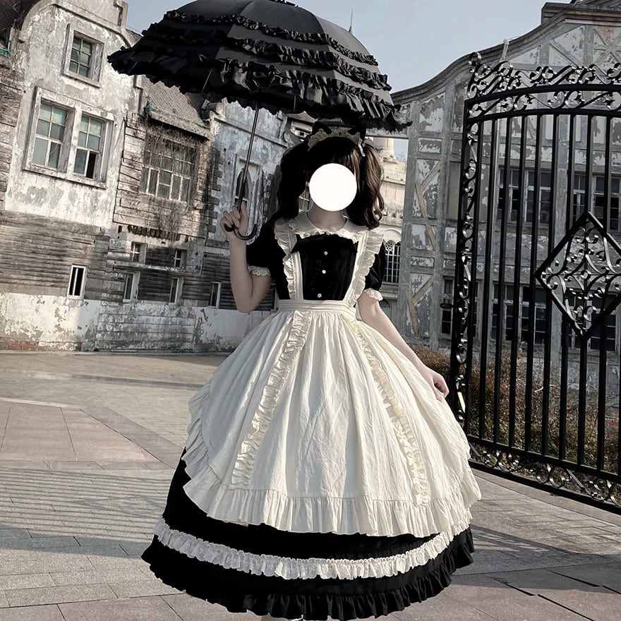 メイド服 ロング丈 クラシカル 英国風 ヴィクトリアン メイド メイド服 ロング丈 クラシカル 英国風 ヴィクトリアン メイド
