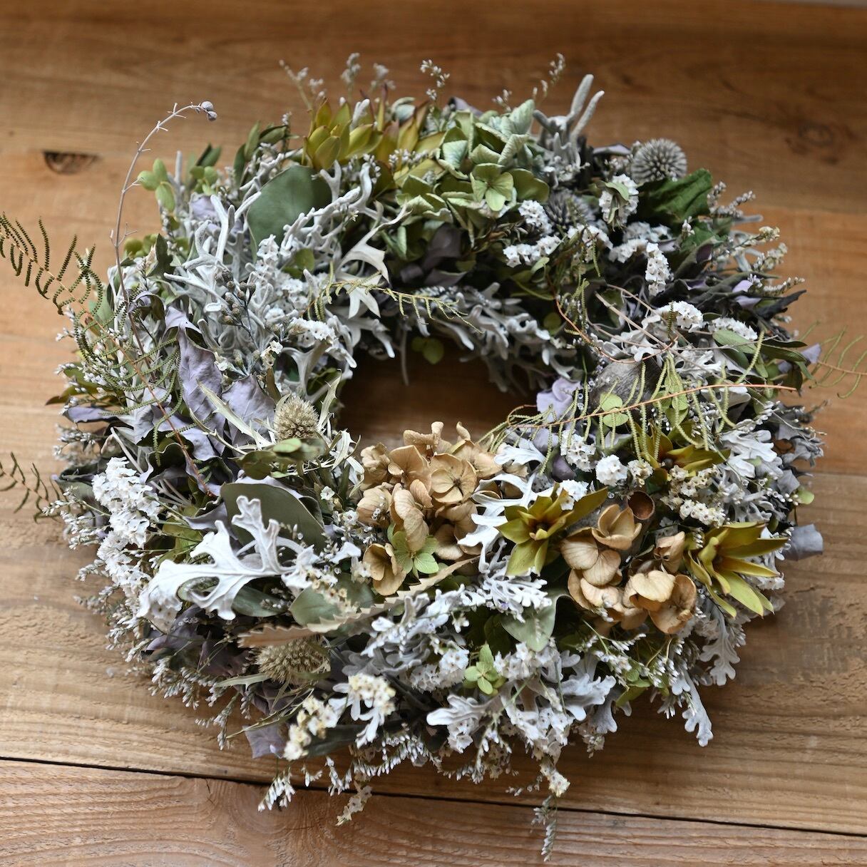 ドライフラワーリース