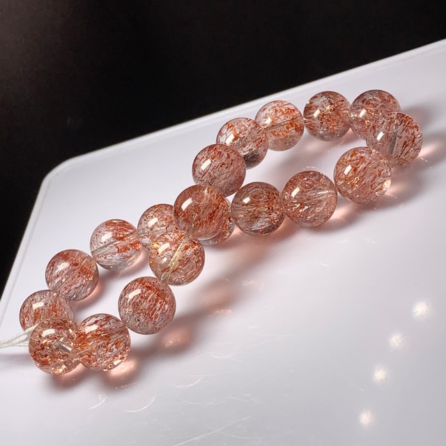 燃える炎の様なレッドレピドクロサイトインクォーツブレスレット