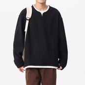 ヘンリーネック ロングスリーブTシャツ af0310