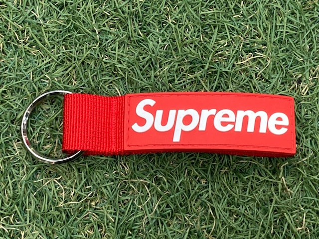 Supreme webbing keychain RED 2113