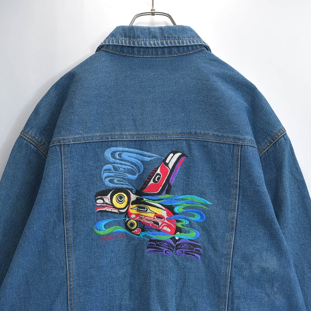 ILYa LONG TEMPS design bk denim jacket | 古着屋 grin days memory
