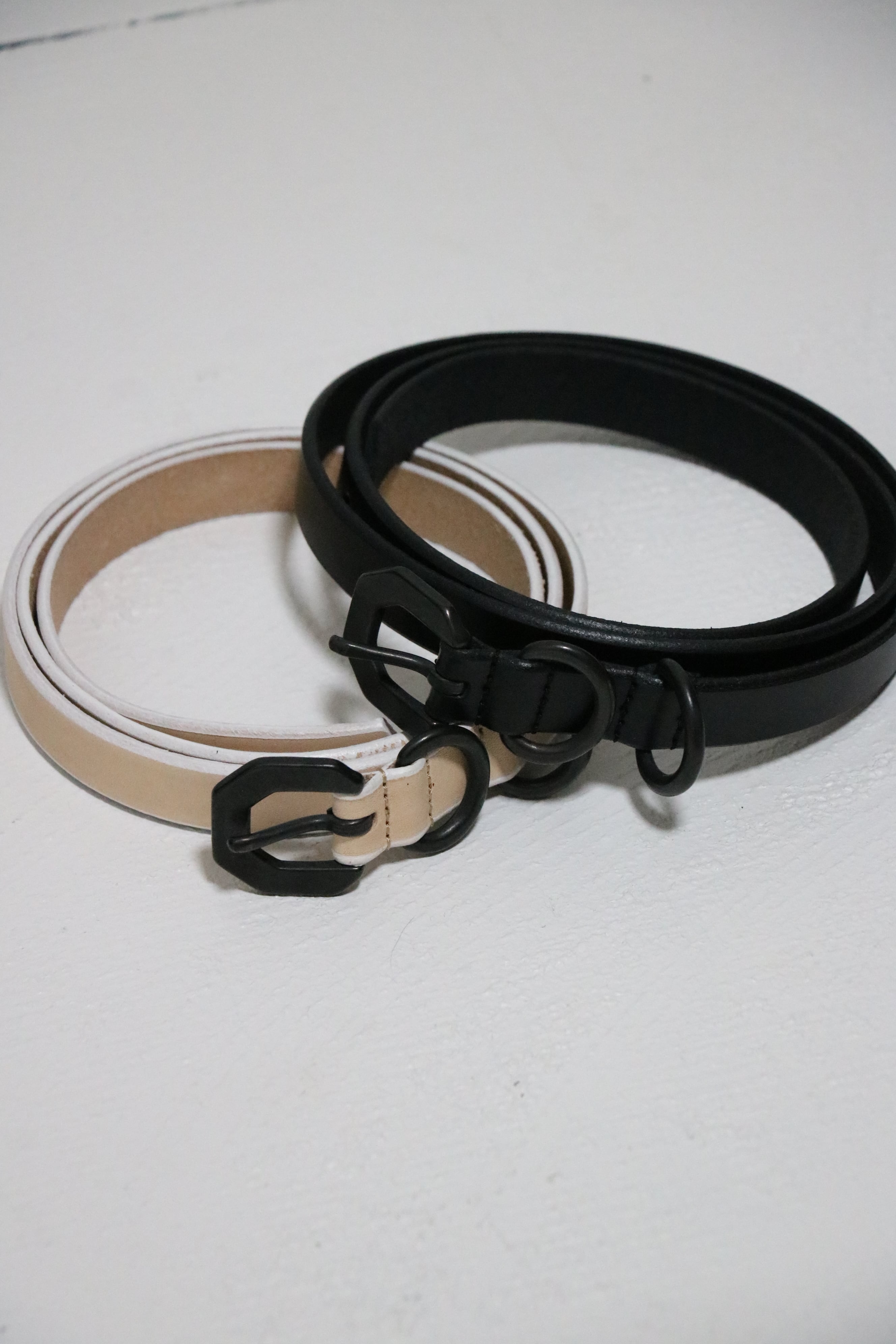Ancellm / NARROW LEATHER BELT / ANC-GD04 / アンセルム ナローレザー