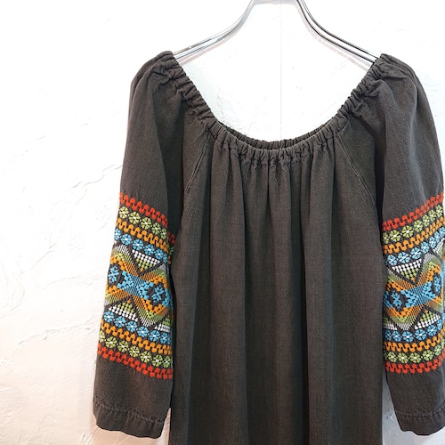 【USED】60's Vintage ワンピース エスニック グアテマラ 刺繍