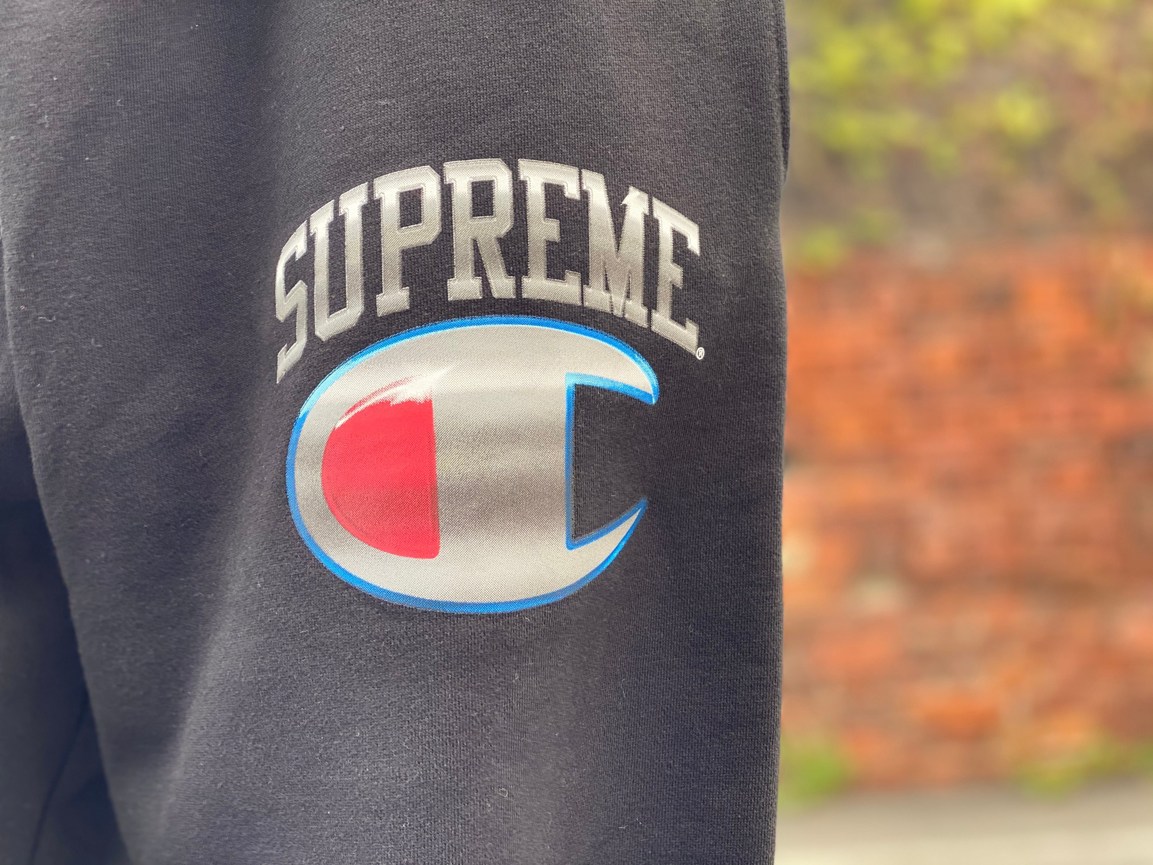 Supreme CHAMPION CHROME SWEATPANT BLACK LARGE 55 6839 | BRAND 
