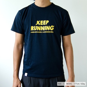 "KEEP RUNNING" Tee（ドライ コットン）