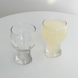 half moon glass cup / ハーフムーン グラス コップ おうちカフェ 耐熱 韓国 北欧 インテリア 雑貨
