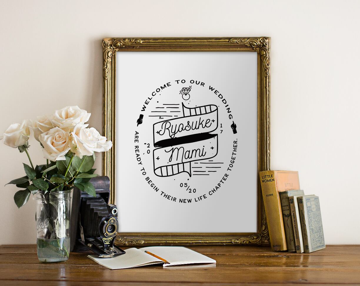 【Simple Vintage 4】オーダーメイドウェルカムボード