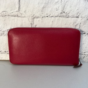 HERMES エルメス  アザップ ロング P刻印  長財布 レッド A-9717