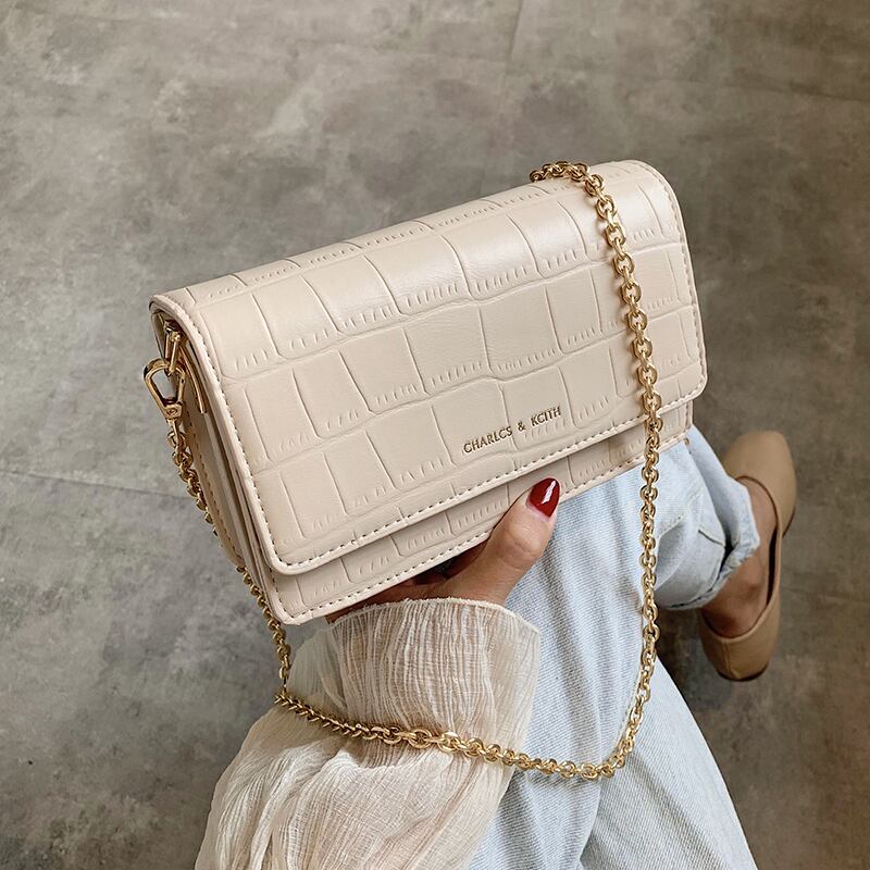 プレミアムテクスチャーレディーススモールバッグ2020新しいトレンディなファッションワイルドインチェーンメッセンジャーバッグネットレッドスモールスクエアバッグ 手作りハンドバック53964677727