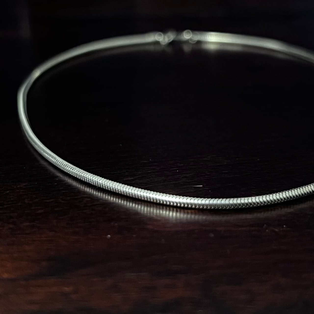 VINTAGE TIFFANY & CO. Snake Chain Necklace Sterling Silver