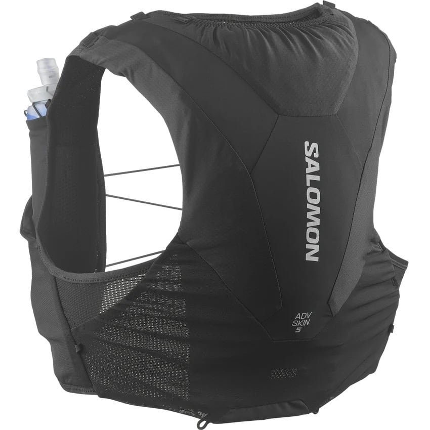 SALOMON(サロモン)ADV SKIN 5 -BLACK ユニセックス ランニングベスト(500mlソフトフラスク×2本付き)