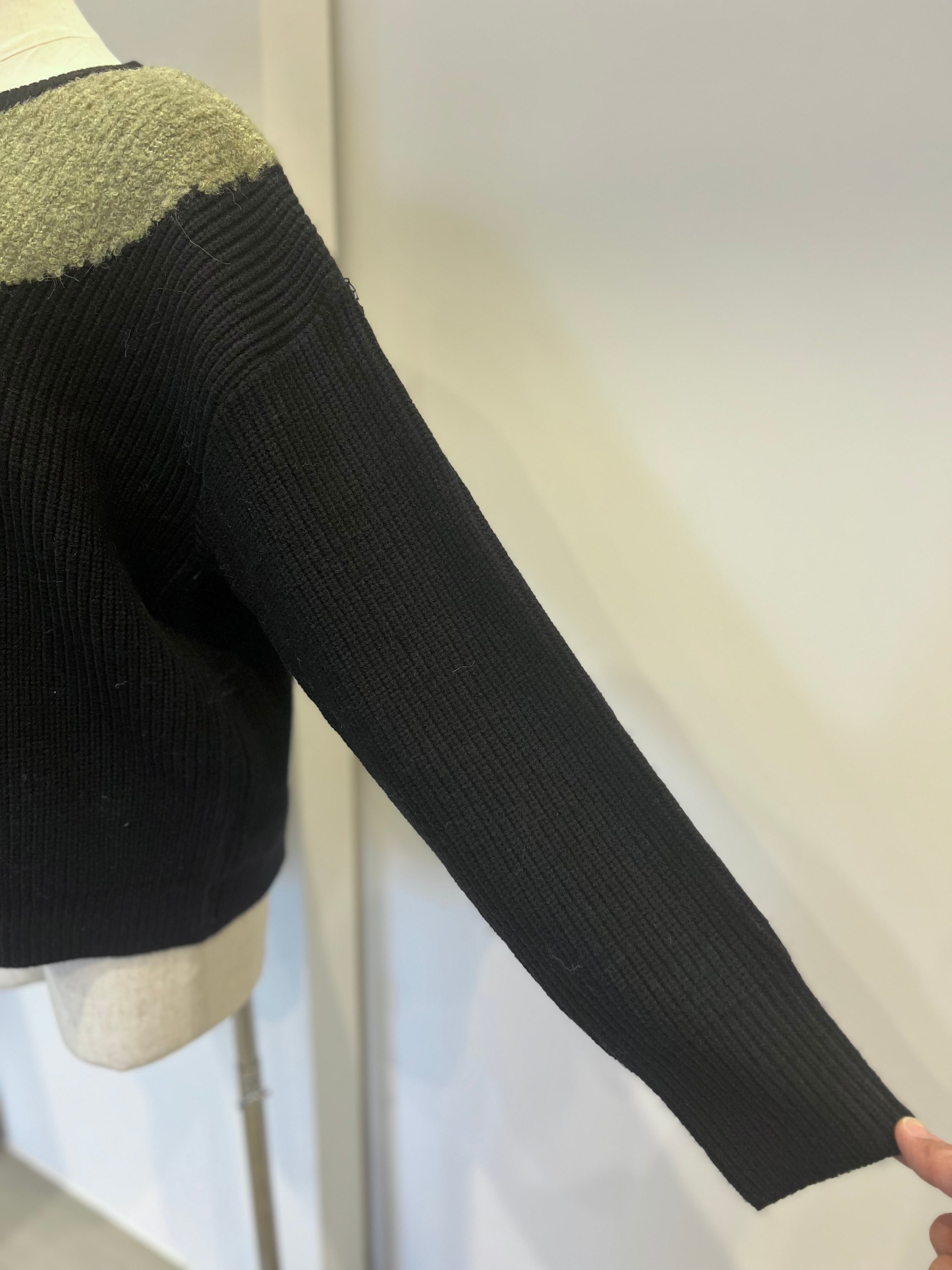 【SELECT】ランダムカラーブロックニット　29-0452