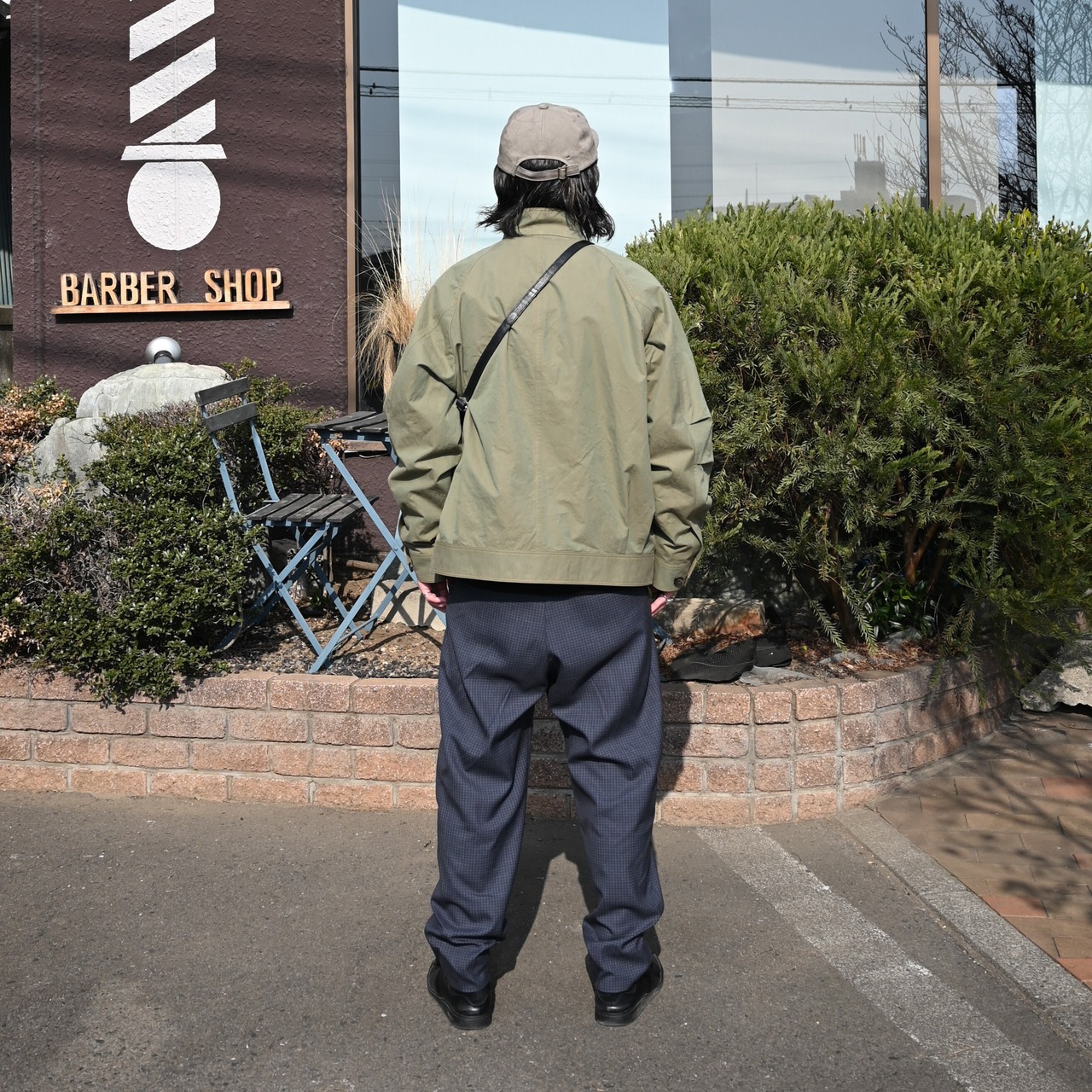 山内(ヤマウチ)ミリタリージャケット、KUON(クオン)襤褸スウェットコーディネート