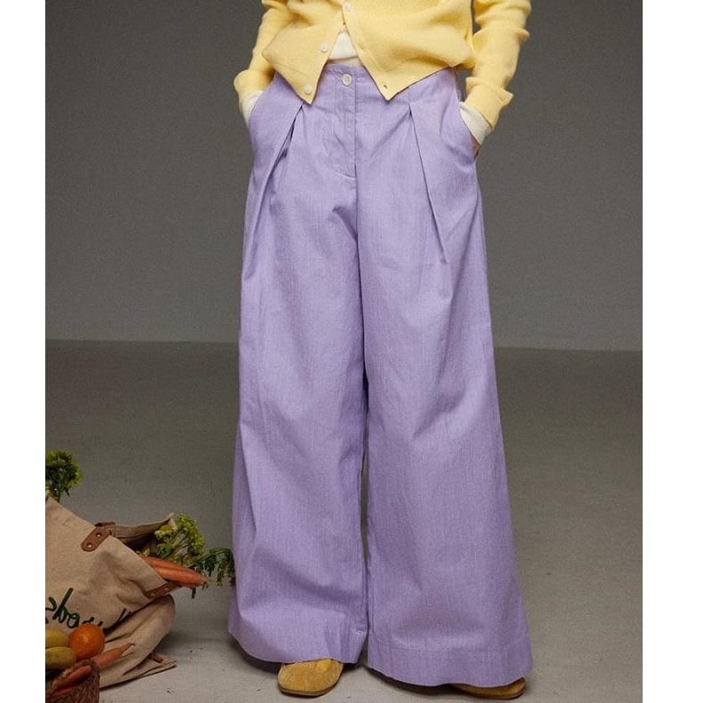 Vintage Purple Wide Pants*S-274