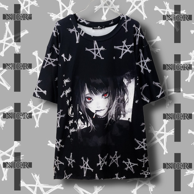 OVERSIZE STAR PULLOVER【SMOKER】