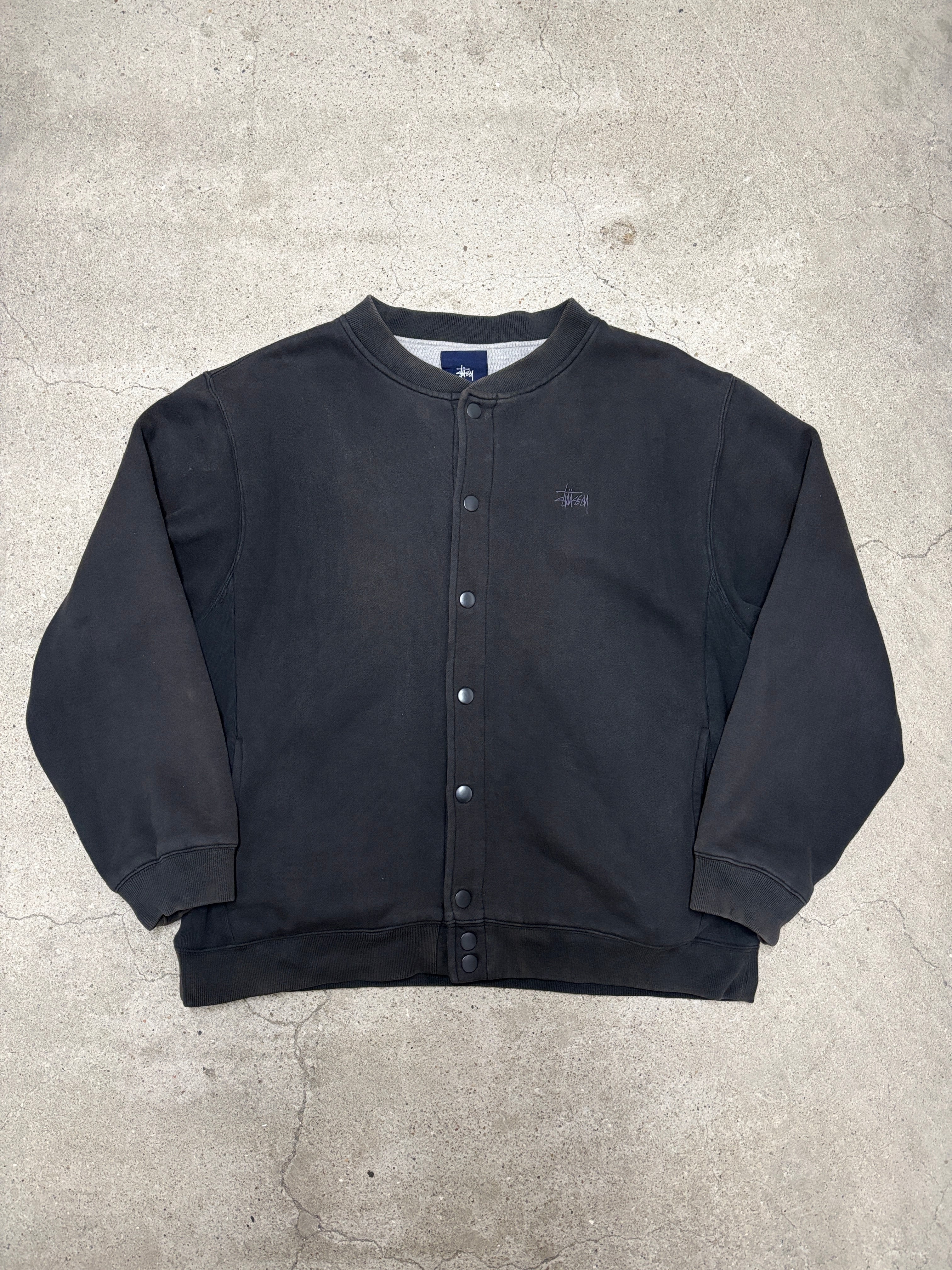 00s OLD STUSSY/Snap Cardigan/紺タグ/M/スナップカ－ディガン