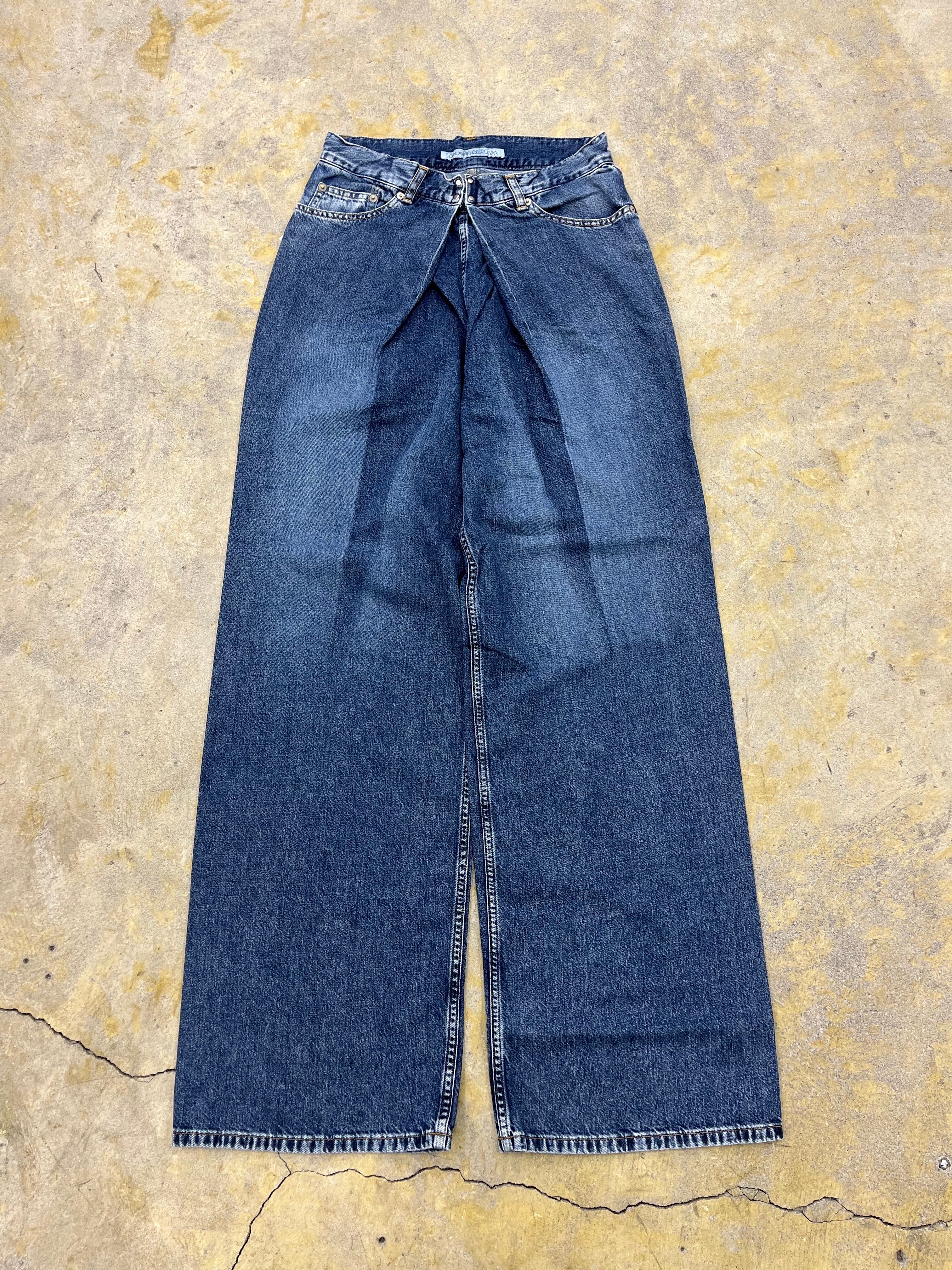 JOHN LAWRENCE SULLIVAN | WASHED DENIM WIDE PANTS(23AW) | INDIGO