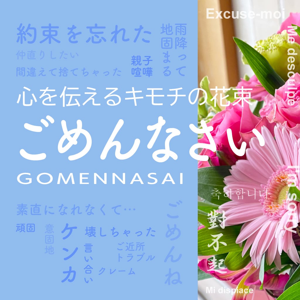 心を伝える花 キモチ [ごめんなさい GOMENNASAI」 | 花と植物の