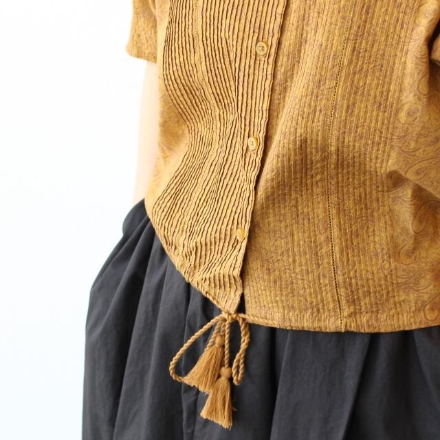 IKITSUKE アンティークレースシャツ5/S Antique lace puff sleeve