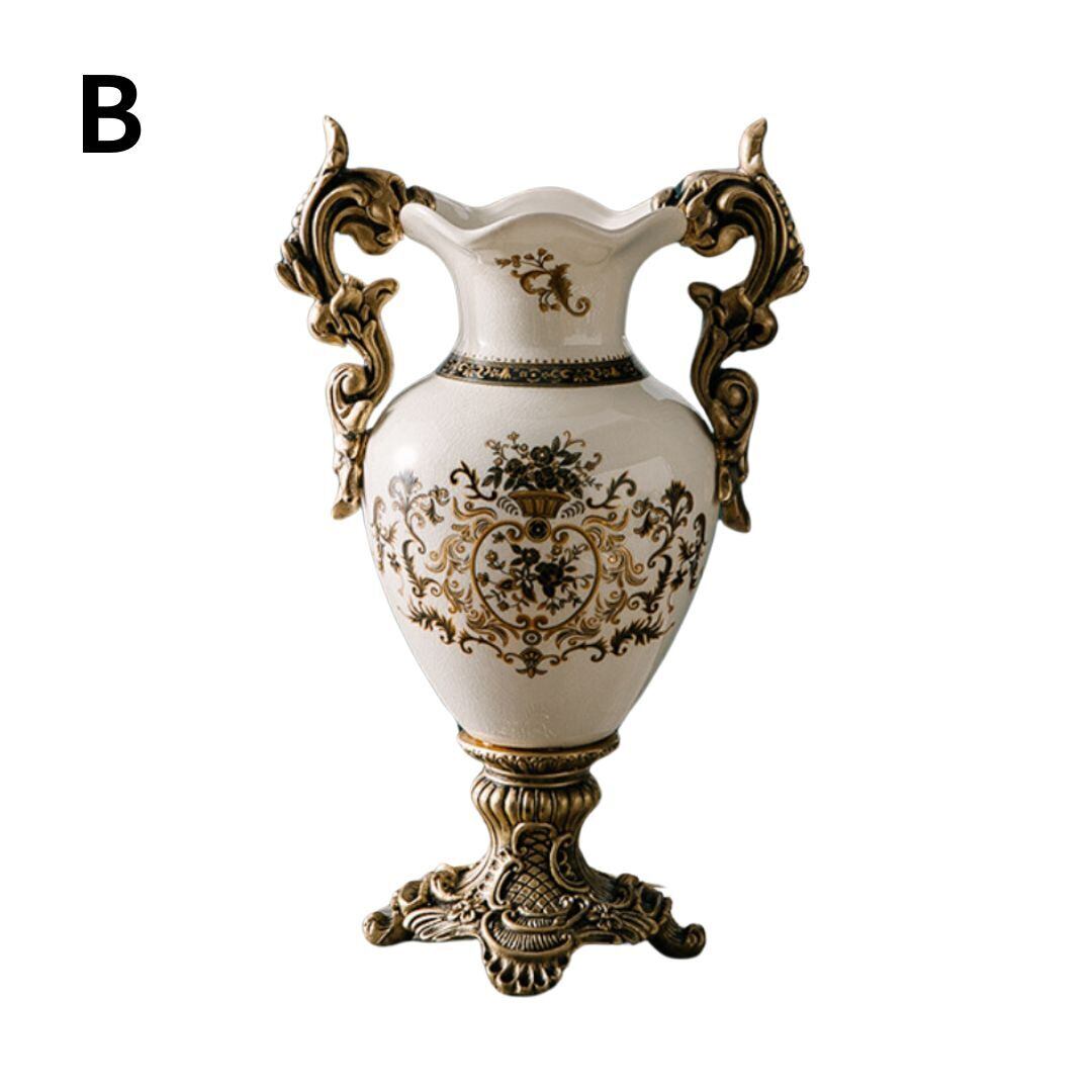 花瓶 フラワーポット ゴールド エレガント ゴージャス 花柄