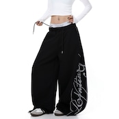 ストリート  文字刺繍 スウェットパンツ P378
