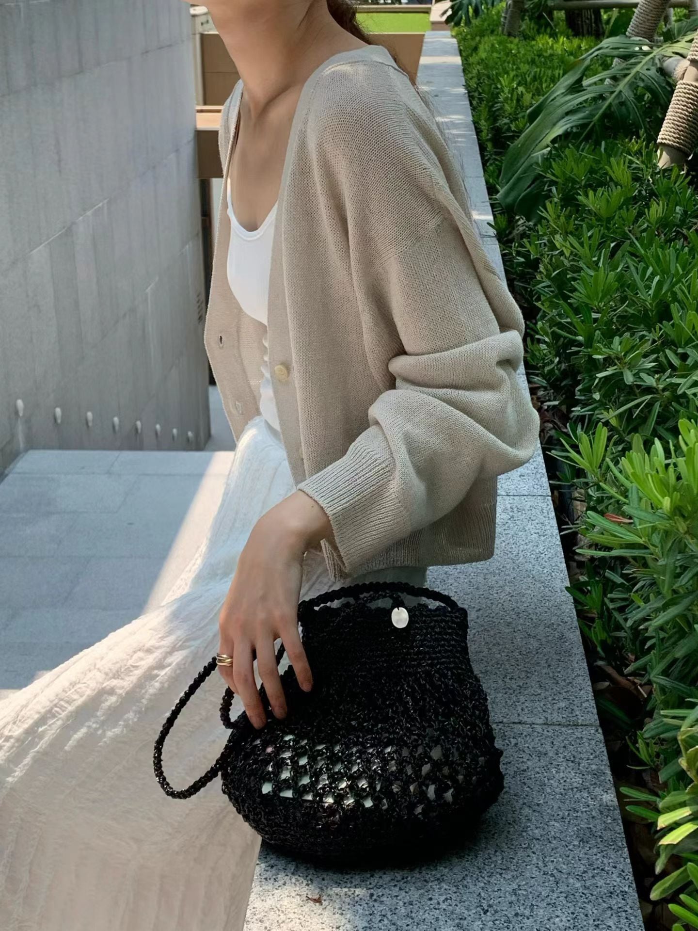 (予約) ounce / Paper Shea cardigan