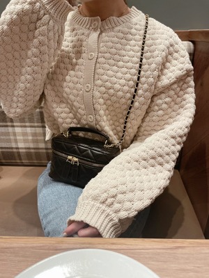 【4color】取手付きボックスタイプバニティバッグ