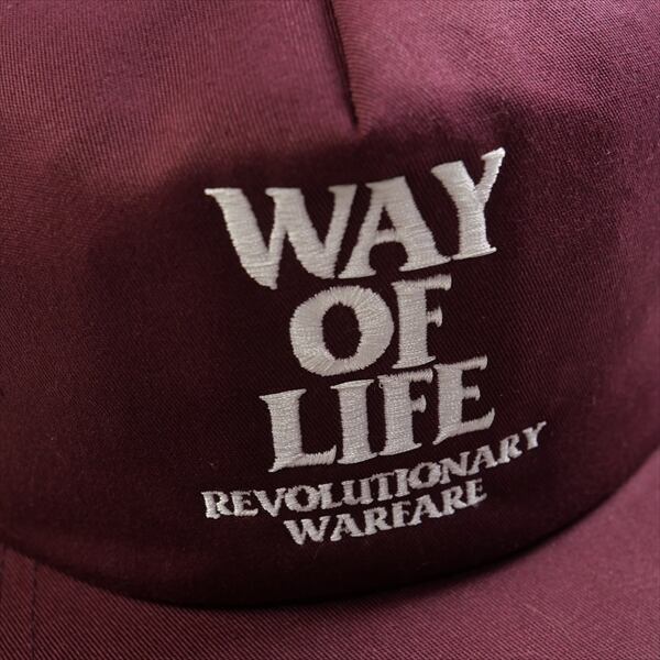 未使用 EMBROIDERY CAP \"WAY OF LIFE\"MAROON Art & flowers kind of life Cap (maroon) – Sanni Olasvuori