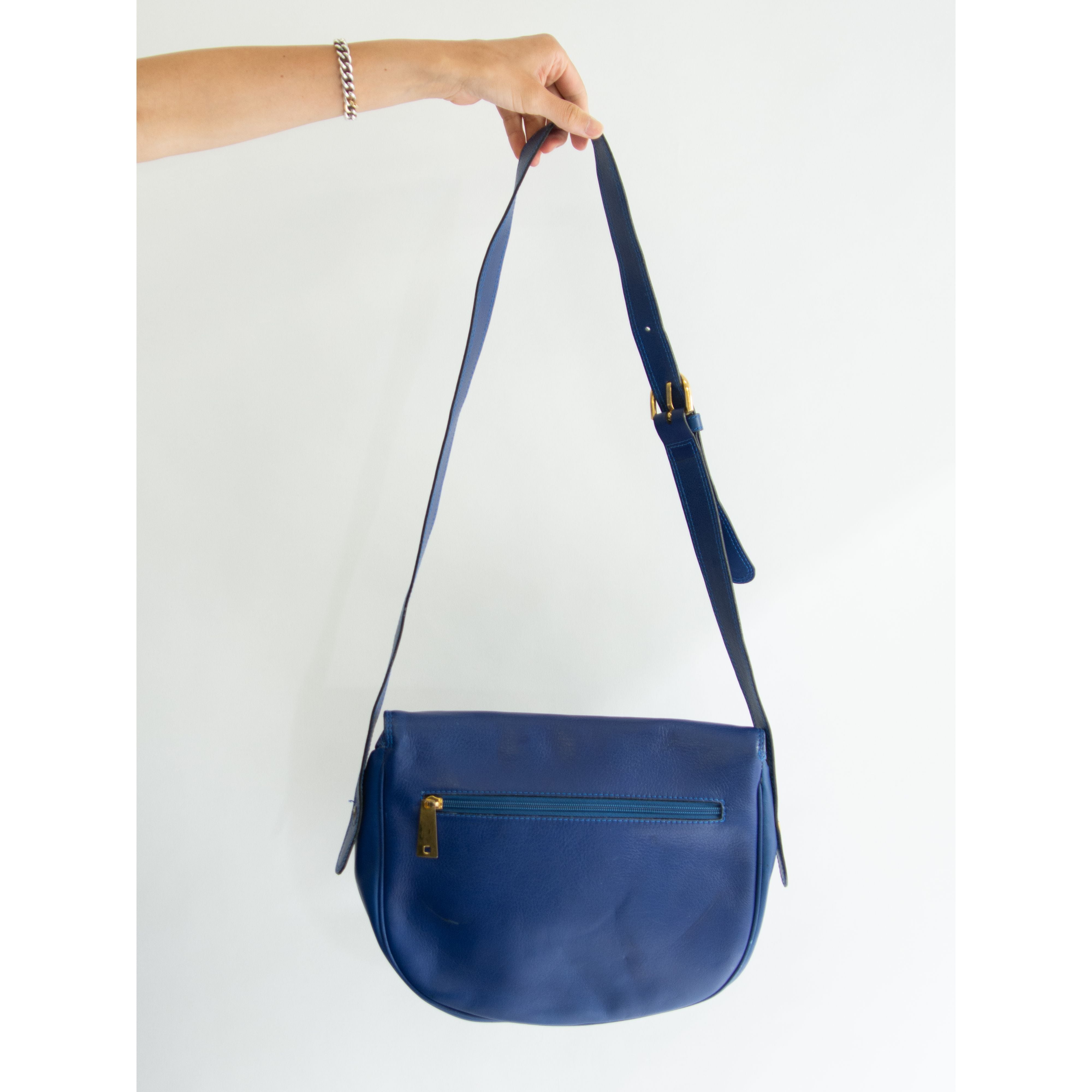 【LANCEL PARIS】Made in Spain 80-90's Leather Crossbody Bag（ランセル スペイン製 レザークロスボディバッグ ショルダーバッグ）