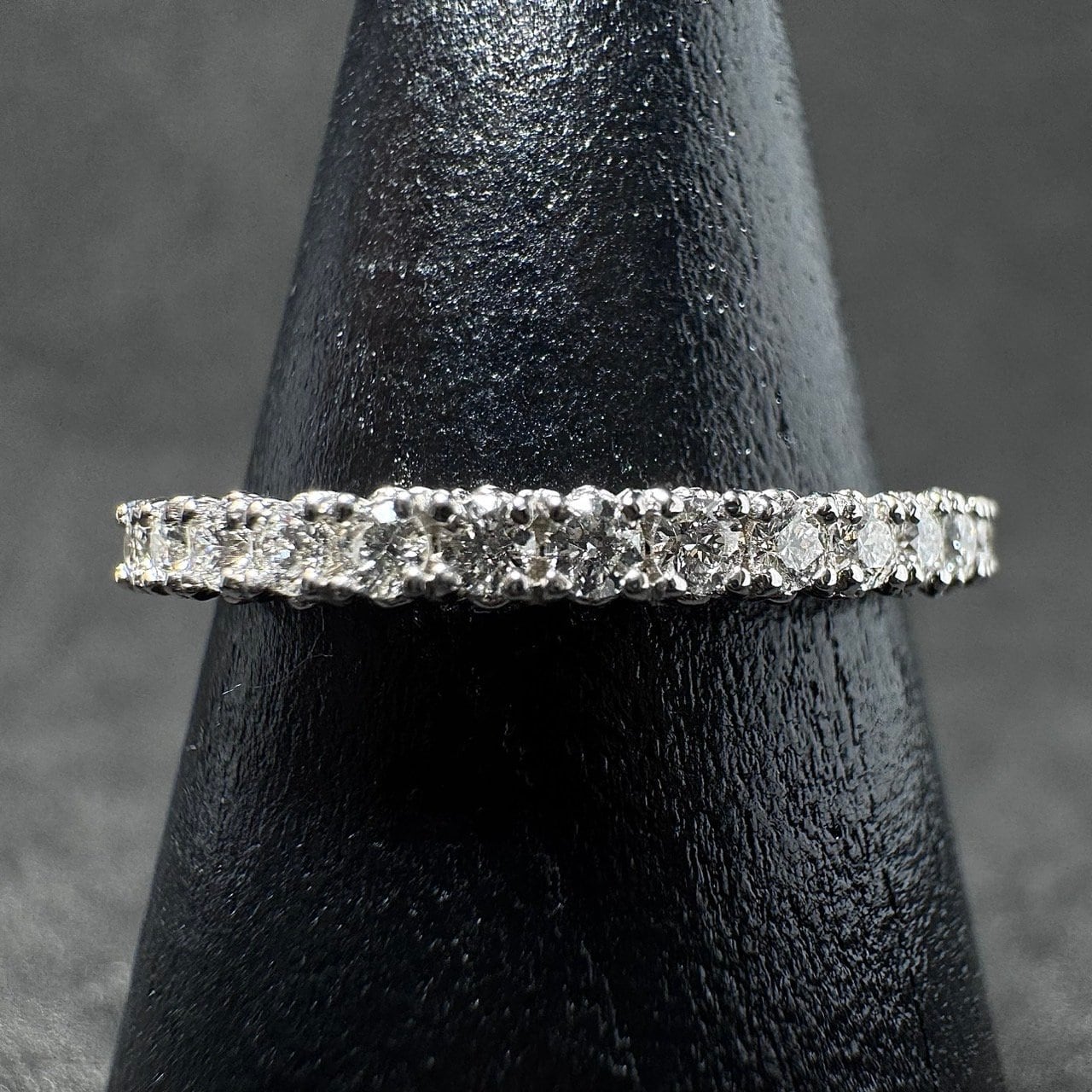 Pt900 0.20ct デザインアーム ダイヤモンド エタニティリング | カオキ