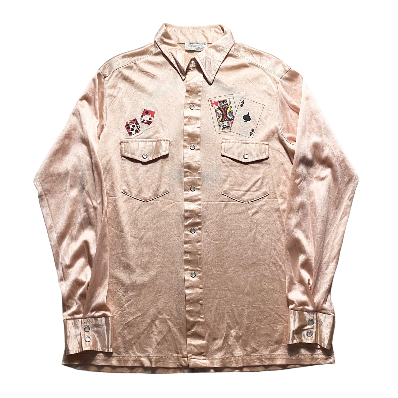 vintage 1970’s polyester shirt “CASINO”
