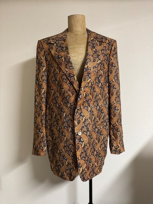USA made paisley design tailored jacket vintage