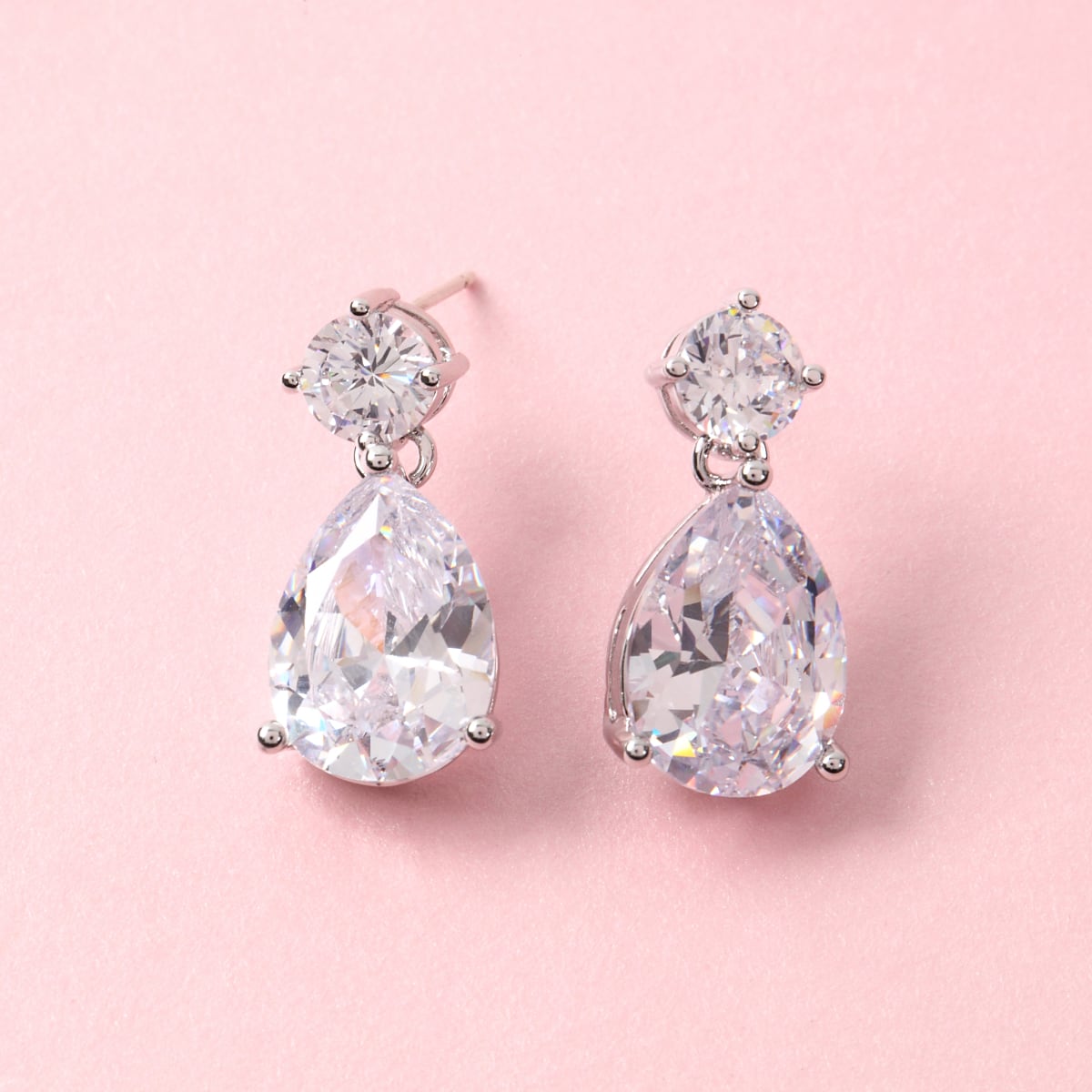 S-1 キュービックジルコニア ネックレス ピアス/イヤリング S-1 キュービックジルコニア ネックレス ピアス/イヤリング