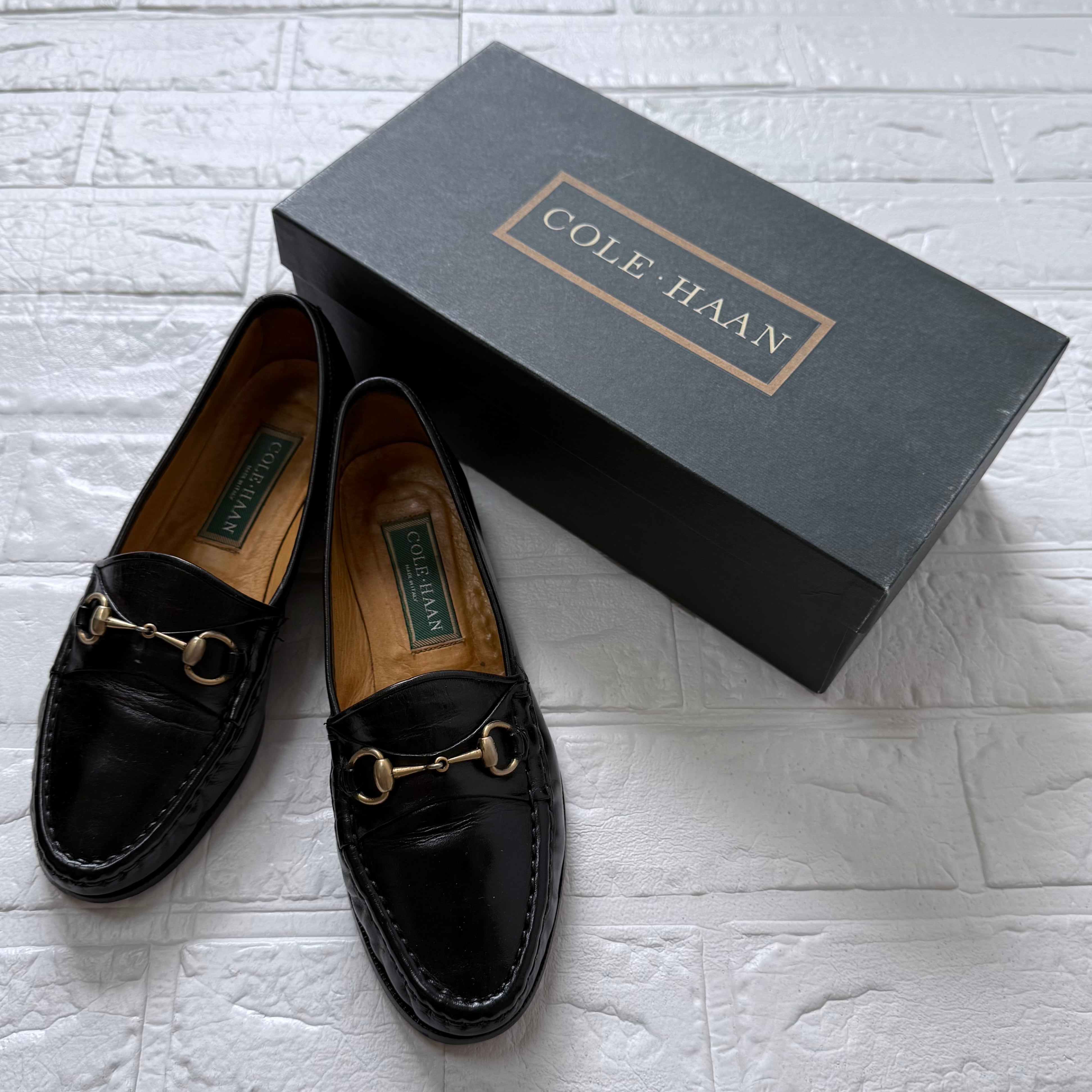 Baudoin & Lange レザー×スエード コンビローファー ブラック サイズ38