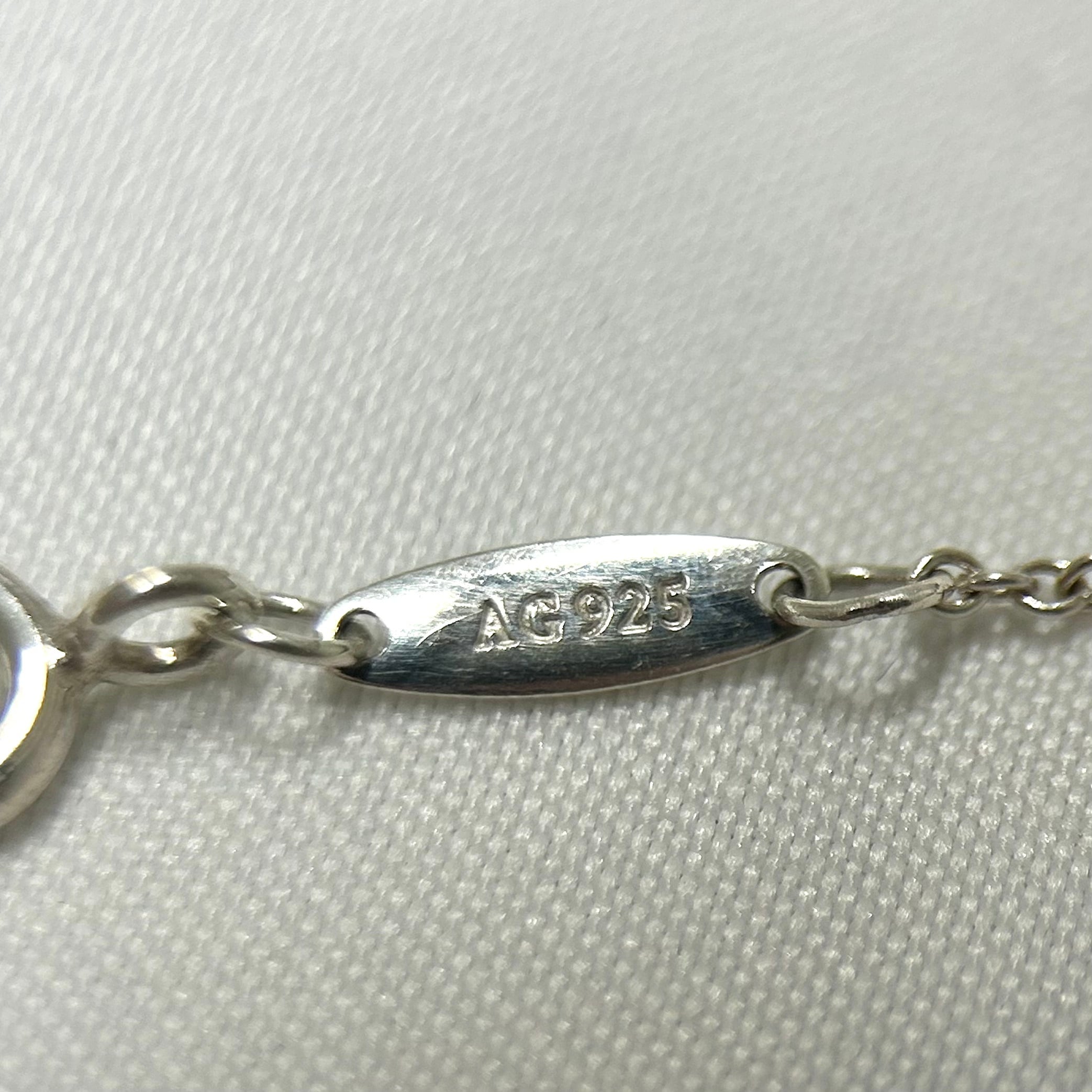 未使用Tiffanyのアクアマリンバイザヤードネックレス くち