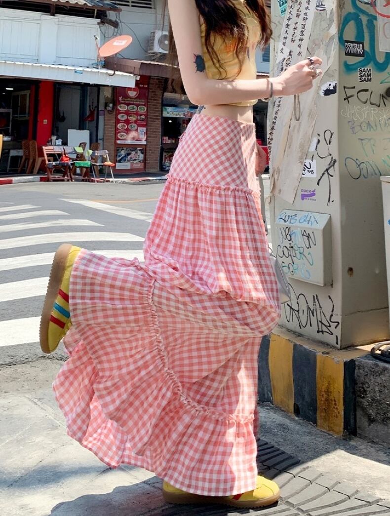 スカート ロングスカート フレアスカート ロング アンクル丈 フレア A