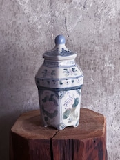 中国製造/ヴィンテージ客家 パステル茶壺
