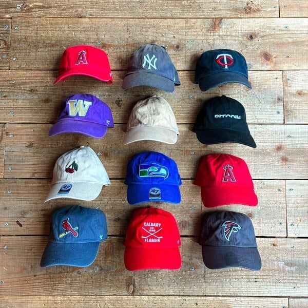 1点物◇47シアトルシーホークス青NFL帽子ベースボールキャップ古着