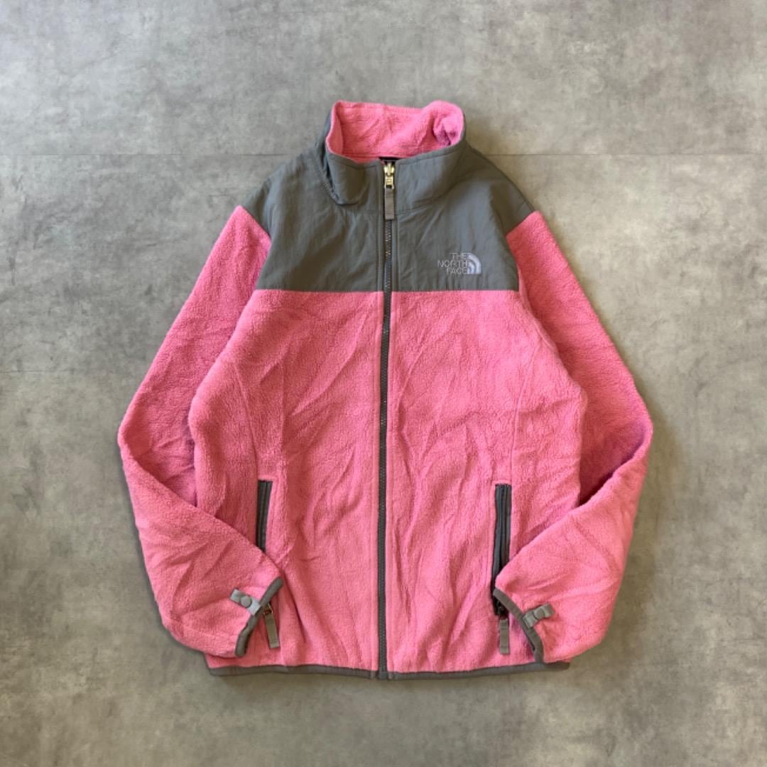 ノースフェイス フリースジャケット ナイロン 刺繍 L ピンク 12598 | fuufu
